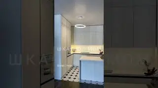 Шикарная белая угловая кухня 