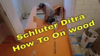 How to install Schluter Ditra on Plywood