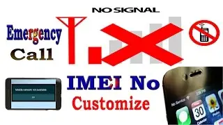 How To Fix No Service/IMEI Changed/network not available /Emergency Call on any android  Mobile?