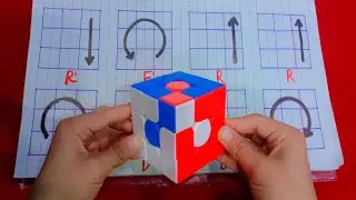 How to make Twisted Chicken Feet pattern || Tutorial With Algorithm || Learn 3x3 rubik'scube ||