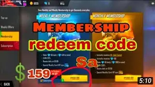 JALDI SE REDEEM KR LO BARNA BAAD M PACHTAOGE | WEEKLY MEMBERSHIP REDEEM CODE !!