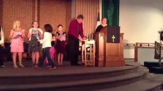 Receiving the bible @ church