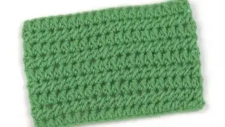Thick pattern of half double crochet