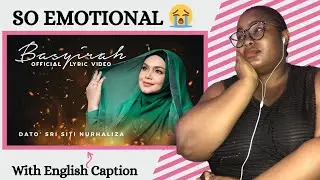 BASYIRAH - DATO' SRI SITI NURHALIZA | HONEST REACTION