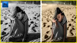 How to colorize the black and white image in photoshop