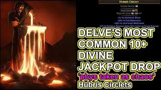 POE 3.21 - The 10+ Divine Jackpot Drop You Can Target Farm In Delve - Path of Exile - Crucible