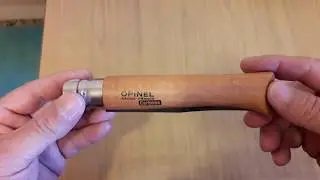 Нож  OPINEL № 12 .  Чернение клинка в домашних условиях.