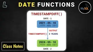 Date Functions in SQL | TimestampDiff Function | SQL Series: #31