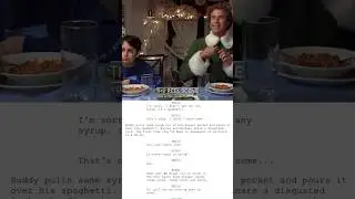 Buddy at dinner scene from Elf🧝🎄#elf #movie #willferrell #acting #actor #christmas