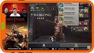DAWN OF TITANS NEW TITAN WUKONG SKILLS!! Dawn Of Titans Live Event Section
