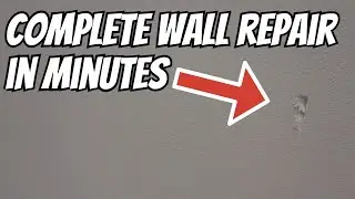 How to fix dents in a wall / ceiling in less than 5 mins
