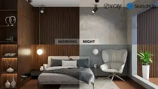 Vray for Sketchup | Day☀️/Night🌃 | Realistic Render Settings in 1 minutes