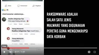 Diskusi saran mengakali virus ransomeware di group percetakan