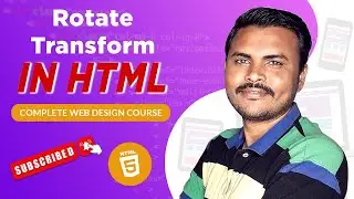 how to rotate html element using css transform | Learn css in hindi | css course 