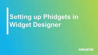 Widget Designer control for Phidgets - setup and programming