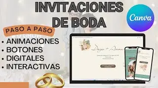 👰 Como hacer INVITACION para BODA  ANIMADA  INTERACTIVA