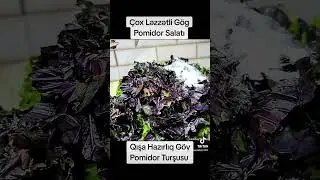 Qışa Hazırlıq Göy Pomidor salatı resepti #shorts #keşfet #trending