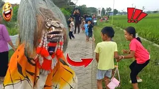 BIKIN KETAWA !! PENGEJEK DIKEJAR BARONGAN NGAMUK AUTO KABUR ~  BARONGAN BLORA SEKAR MUSTIKO AJI