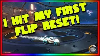 I HIT MY FIRST FLIP RESET! Learning Freestyle Rocket League