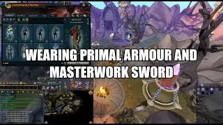 Wearing Primal armour and masterwork sword | Runescape 3