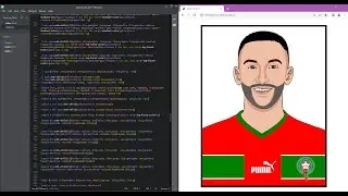 Drawing Hakim Ziyech using Html and Css