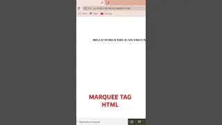 marquee tag Html 