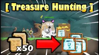 USING 50 TREASURE MAP 😮 !! PROFIT ?? | GROWTOPIA PROFIT 2021