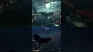 Glide Comparison Between Batman Arkham Knight Vs Gotham Knights #pcgames #pcgaming