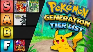 Ranking All 9 Generations in Pokemon | Pokemon Generation Tier List