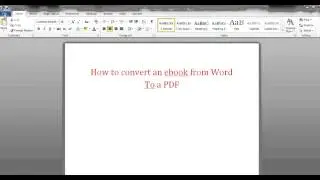 How To Easily Convert Word Documents To PDF Files