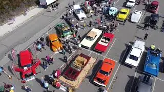 Drone view CarShowLI 2021