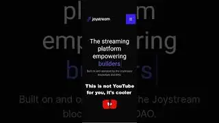 Joystream - best analog youtube