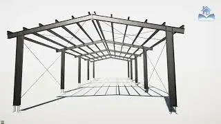 Steel Structure Modelling in Tekla Structure  | Create 3D renders and animations in Tekla Visualizer