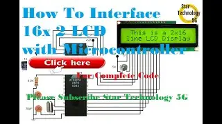 Microcontroller 8051 Project 20 How To Interface 16 x 2 LCD with Microcontroller