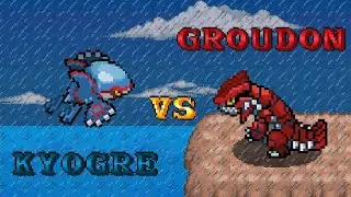 Groudon Vs Kyogre animation