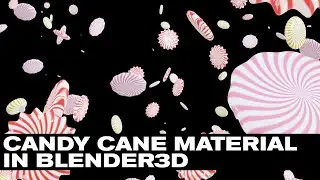 CANDY CANE MATERIAL IN BLENDER 3D