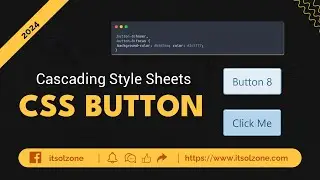 Master CSS Buttons | Button 8 | Web Development | UI Design | Responsive Button | ITSolZone