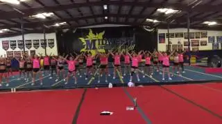 Fans in the stands yell Red Black and White Fans in the stands yell Fight Knights Fight