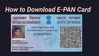 Download E-PAN Card In 2 Minute