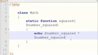 PHP OOP 358 The Static Class  Functions