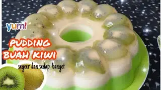 Pudding buah kiwi || segernya mantuuuul