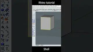 Rhino Shell Command Tutorial | Create Hollow 3D Models Easily in Rhino 3D for Beginners