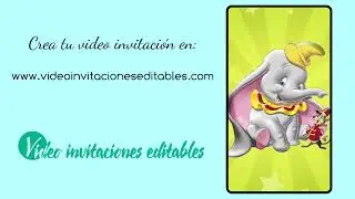 Video invitación gratis de Dumbo 01