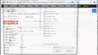 MS Word: Upload and convert MS Word 2010 file to Google Drive