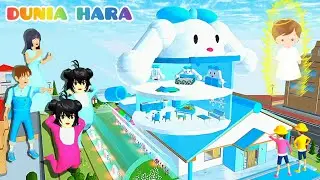 Yuta Buat Mio Nangis 😱 | Rumah CinnamoRoll serba Biru Muda Bertingkat | Sakura School Simulator