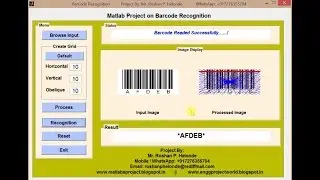 Barcode Recognition using Image Processing Matlab Project Source Code