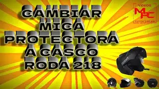 Como Cambiar Mica Protectora a Casco Roda Revenge 218