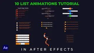 10 Smooth & Professional List Animation in After Effects
