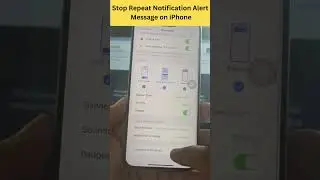 How to Stop Repeat Notification Alert Message on iPhone | iPhone Settings | Tech Trek