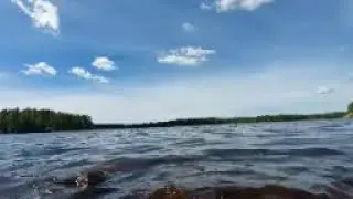 low quality mono 2:30 minute lake audio